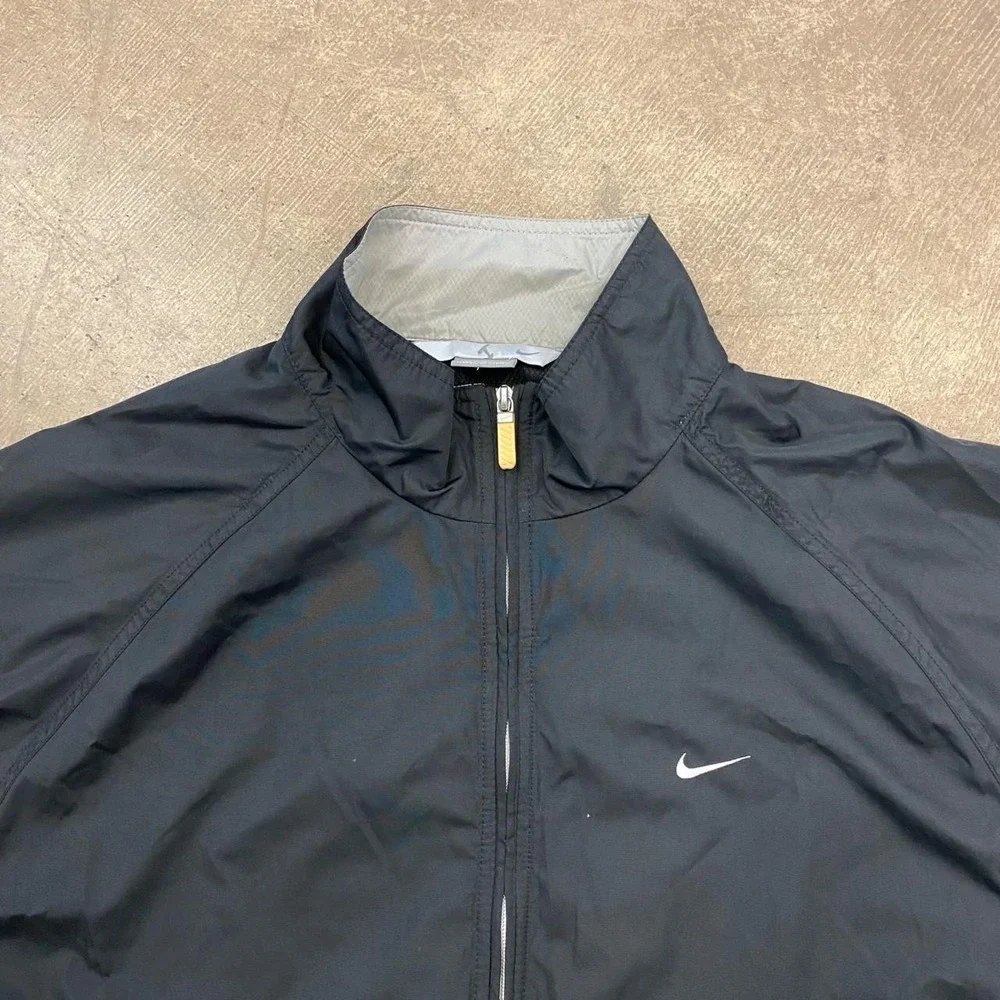 Vintage Nike Fill Zip Grey Tag Two Toned Windbreaker Jacket Size XL